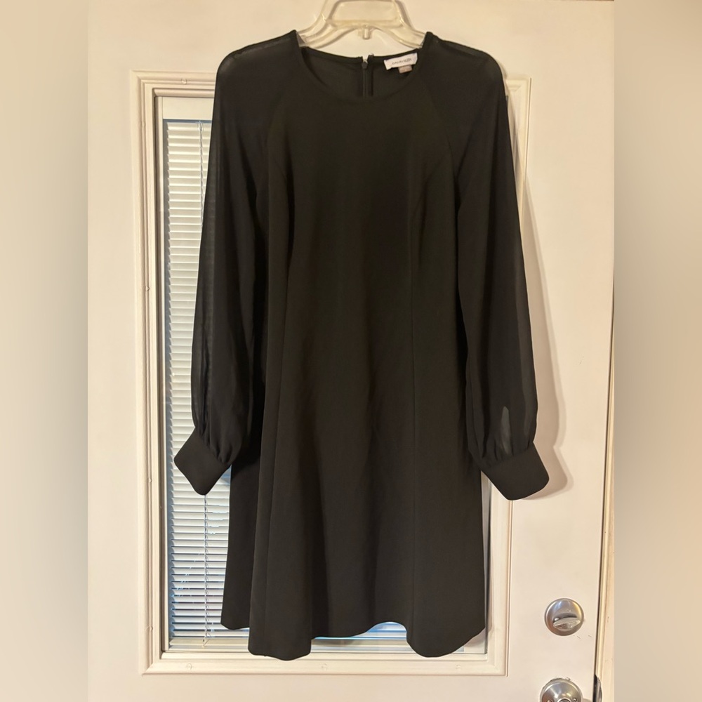 Calvin Klein Black Long Sleeve Dress